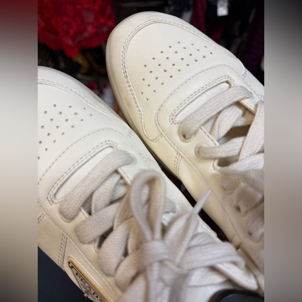 Prada downtown leather sneakers AUTHENTIC - Picture 6 of 14
